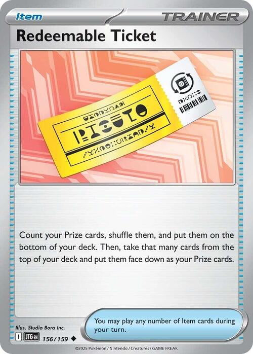 Journey Together Redeemable Ticket #156/159